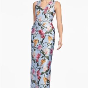 Sachin + Babi Adellyn Gown in Glacial Blue Blossoms